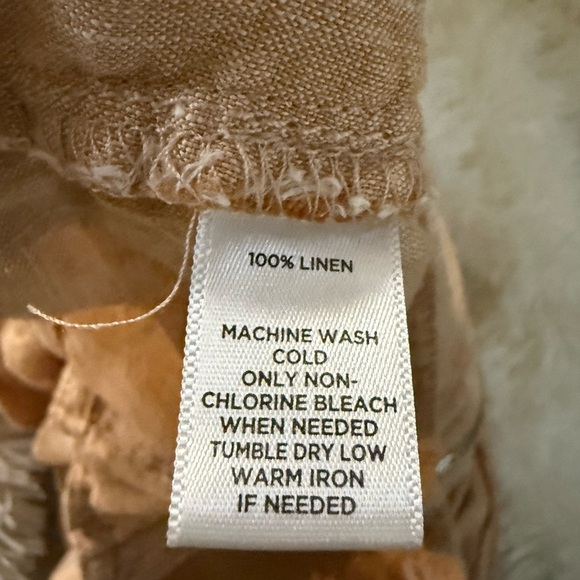 Lou & Grey Peachy Colored Linen Jacket Blazer - Picture 6 of 7